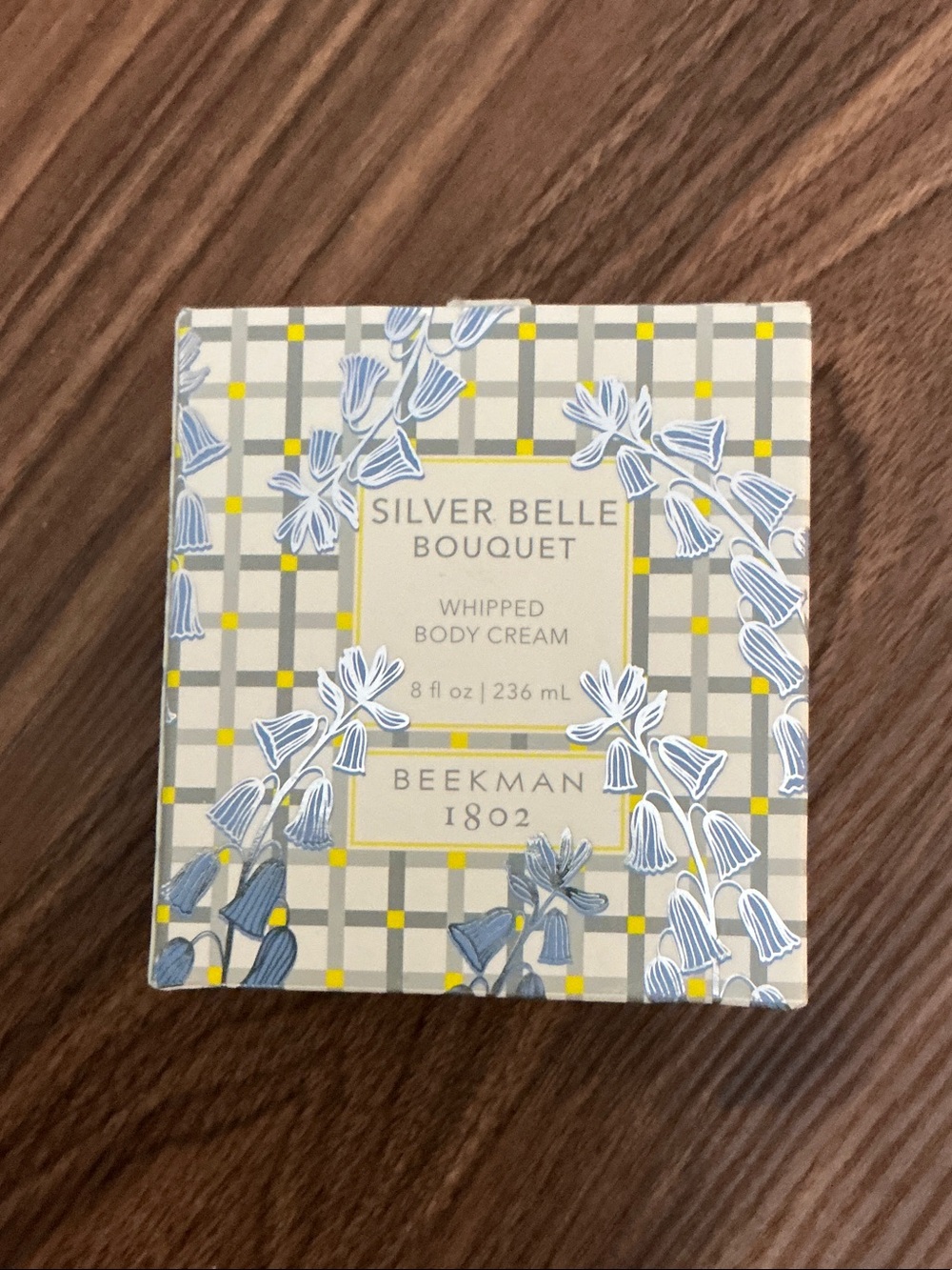 Beekman 1802 Silver Belle Bouquet Whipped Body Cream - Blue, Cream & Yellow Box